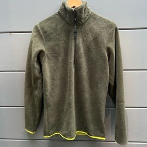 Helly Hansen Olive Fleece Quarter-zip